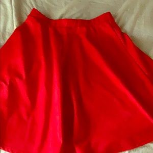 Red circle skirt